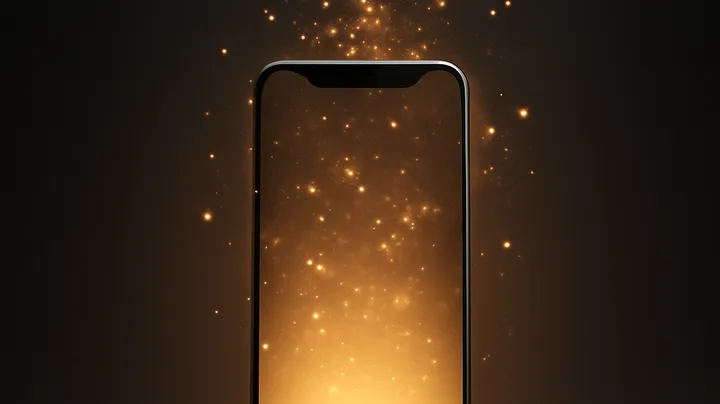 5444BDT COM - Modern phone with glowing screen 5444BDT COM Modern phone with glowing screen